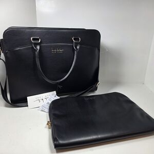 Nicole Miller Black Bag with Gold Logo